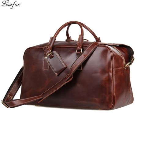 genuine leather travel bag